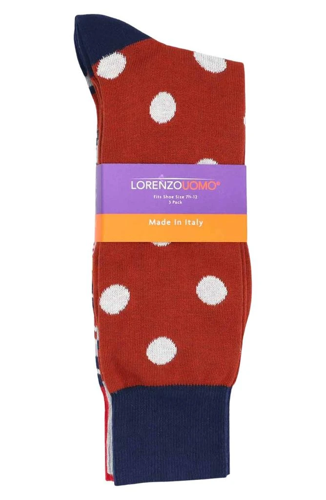 商品Lorenzo Uomo|3-Pack Cotton Crew Socks,价格¥164,第3张图片详细描述