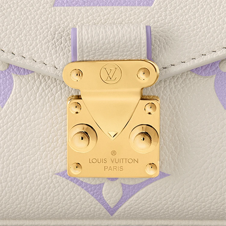 商品[国内直发] Louis Vuitton|Pochette Metis EW 可拆卸可调节肩带S锁式��闭合 牛皮 小邮差包手提单肩斜挎包 女款 拿铁白拼淡紫色,价格¥32057,第7张图片详细描述