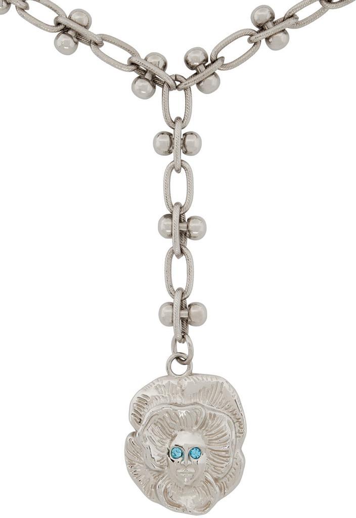 商品CHOPOVA LOWENA|Silver Pansy Girl Necklace,价格¥1611,第4张图片详细描述