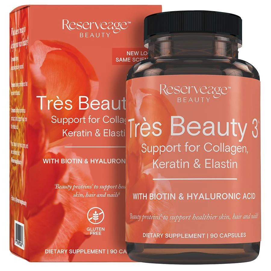 商品ReserveAge Nutrition|Tres Beauty 3, Capsules,价格¥496,第1张图片