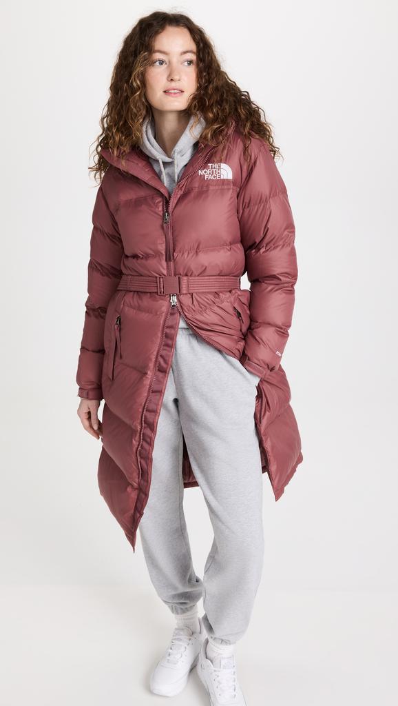 The North Face Women's Nuptse Belted Long Parka商品第2张图片规格展示