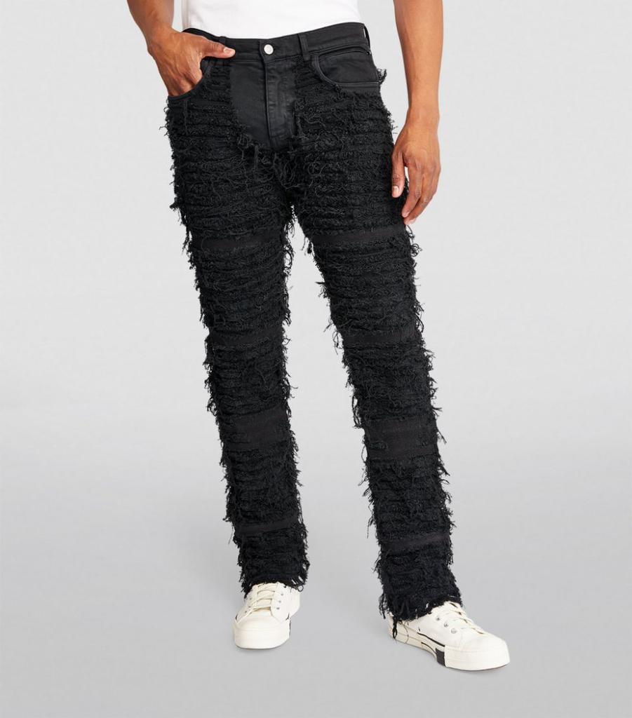 x Blackmeans Distressed Slim Jeans商品第3张图片规格展示