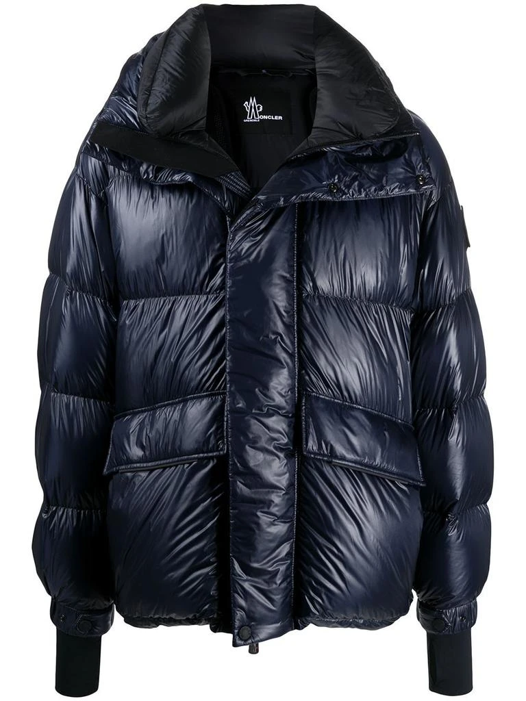 商品Moncler|MONCLER GRENOBLE velcro logo puffer jacket navy,价格¥12699,第1张图片