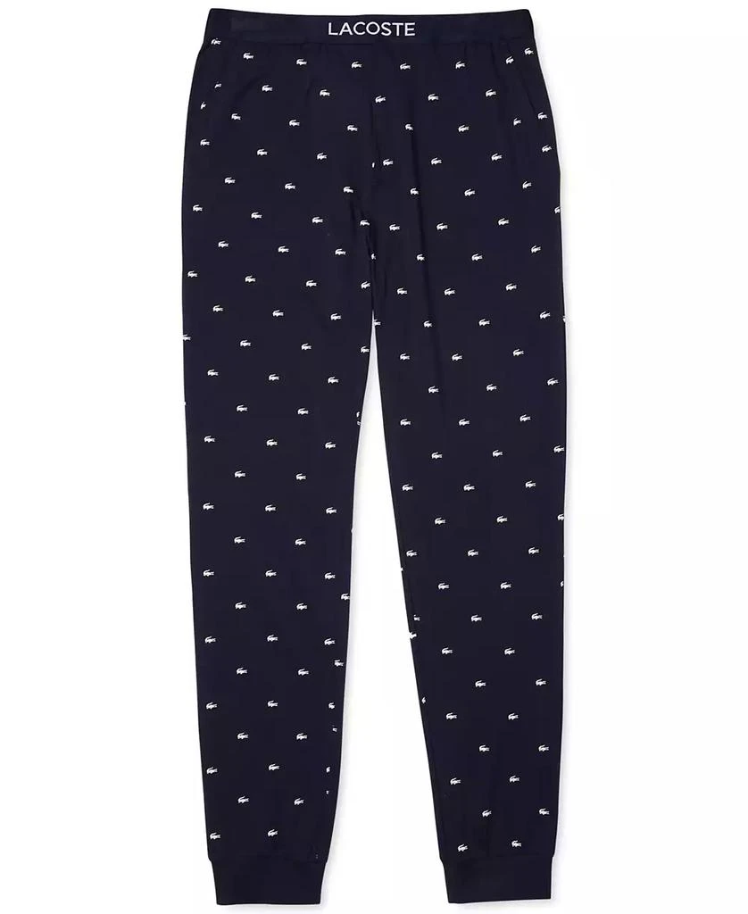 商品Lacoste|Men's Stretch Croc Logo-Print Pajama Joggers,价格¥144,第5张图片详细描述