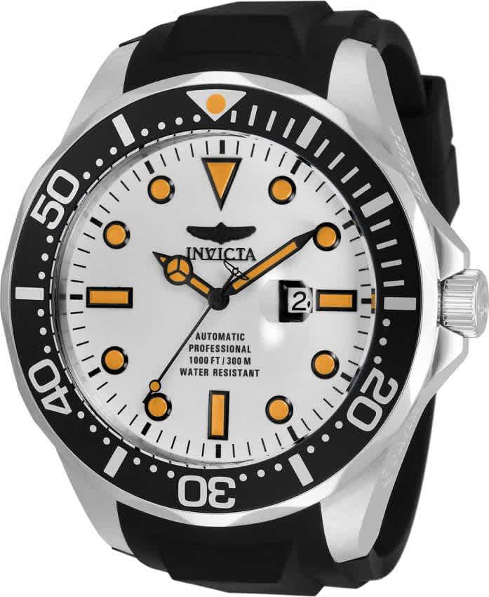 Invicta Pro Diver Automatic White Dial Mens Watch 33600商品第1张图片规格展示