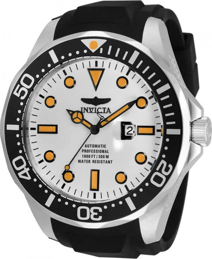 商品Invicta|Invicta Pro Diver Automatic White Dial Mens Watch 33600,价格¥892,第1张图片