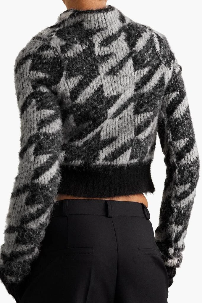 商品Rag & Bone|Edith cropped houndstooth intarsia-knit sweater,价格¥706,第3张图片详细描述