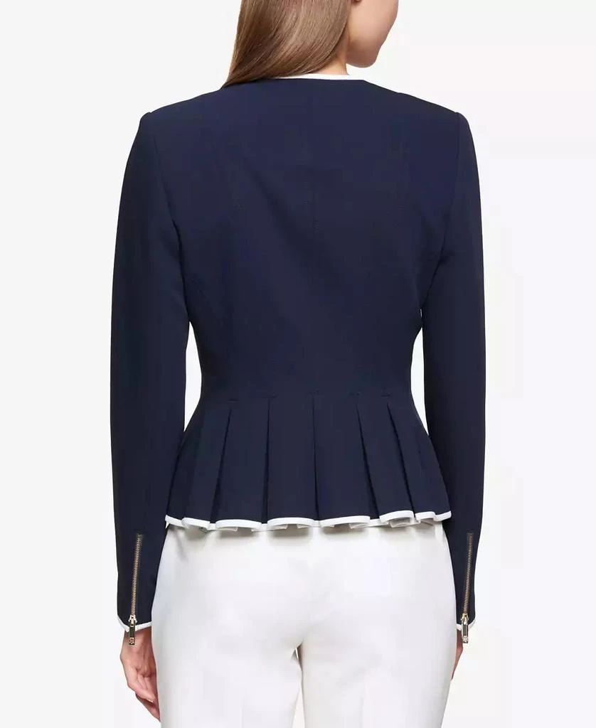 商品Tommy Hilfiger|Women's Zip-Front Peplum Jacket,价格¥1150,第2张图片详细描述