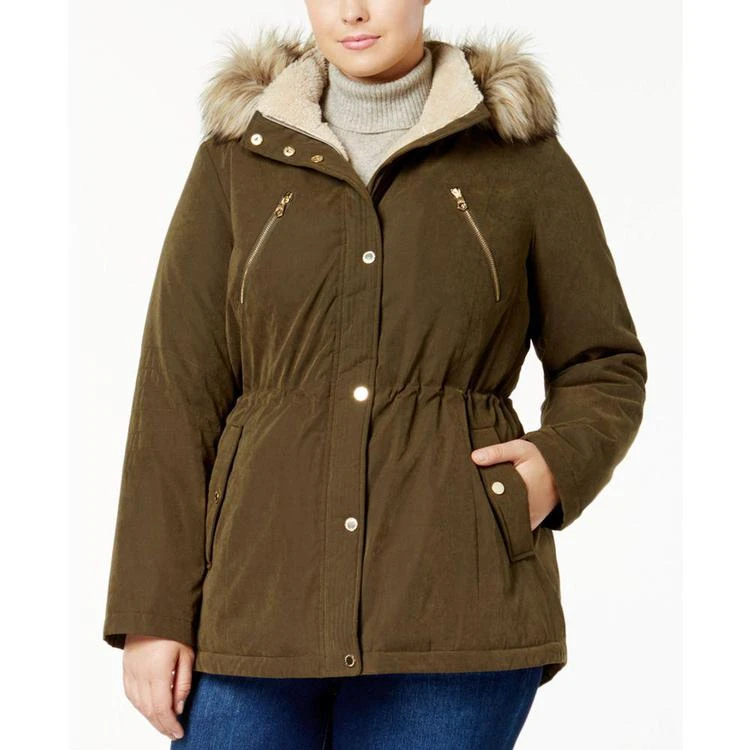 商品Nautica|Plus Size Faux-Fur-Trim Parka,价格¥973,第1张图片