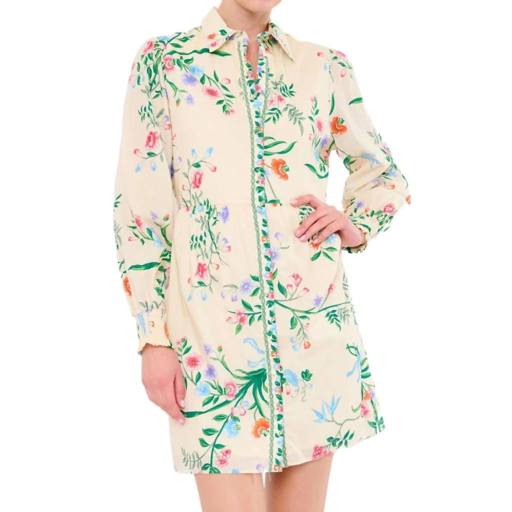 商品Flora Bea|Tinsley Dress In Goddess,价格¥1018,第3张图片详细描述