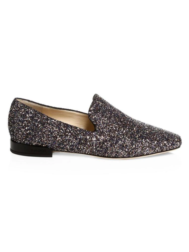 商品Jimmy Choo|Jimmy Choo - Jaida Glitter-Embossed Leather Oxfords,价格¥1949,第1张图片