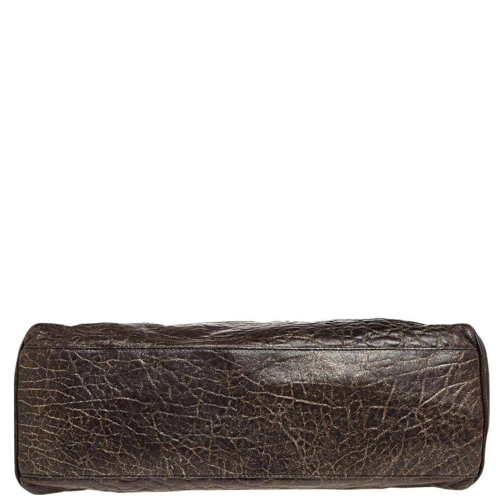 Fendi Dark Brown Leather De Jour Media Crisp Satchel 商品