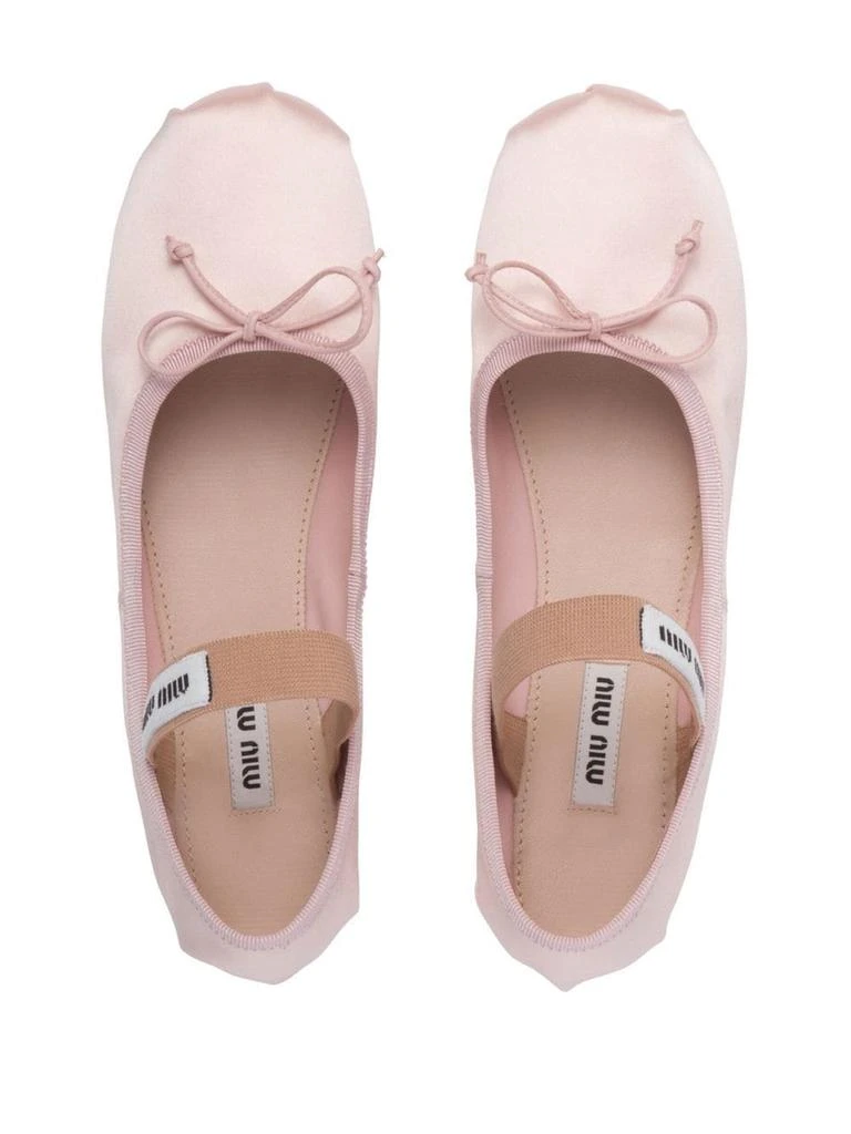 商品Miu Miu|Miu Miu Women Satin Ballerinas,价格¥7011,第2张图片详细描述