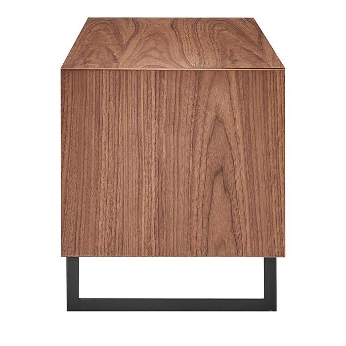 商品Euro Style|Anderson 48" Media Stand in Walnut and Dark Gray with Black Steel Base,价格¥8183,第4张图片详细描述