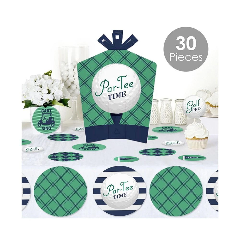 商品Big Dot of Happiness|Par-Tee Time Golf Birthday or Retirement Terrific Table Centerpiece Kit 30 Ct,价格¥119,第2张图片详细描述
