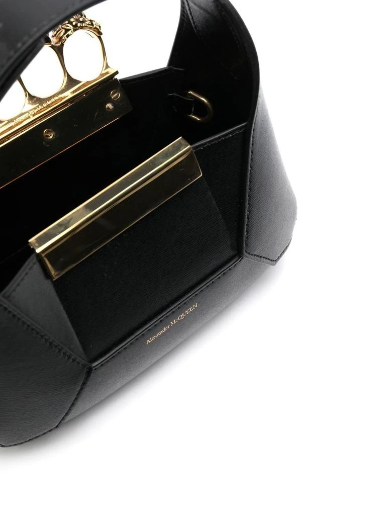 商品Alexander McQueen|ALEXANDER MCQUEEN - Jewelled Hobo Mini Leather Shoulder Bag,价格¥19544,第4张图片详细描述