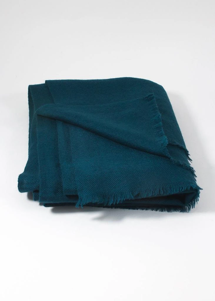 商品Iris Delruby|IRIS DELRUBY - plain twill cashmere scarf - petrol,价格¥3445,第1张图片