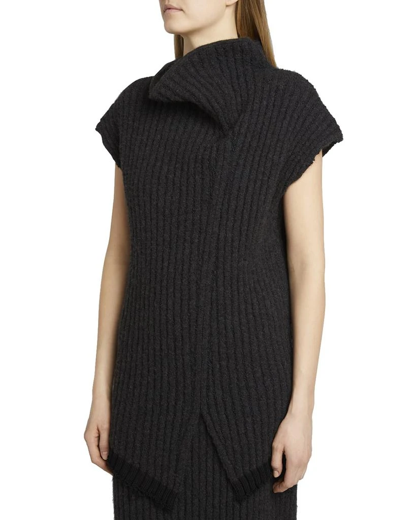 商品The Row|Damiano Asymmetric Short-Sleeve Cashmere Sweater,价格¥4279,第4张图片详细描述