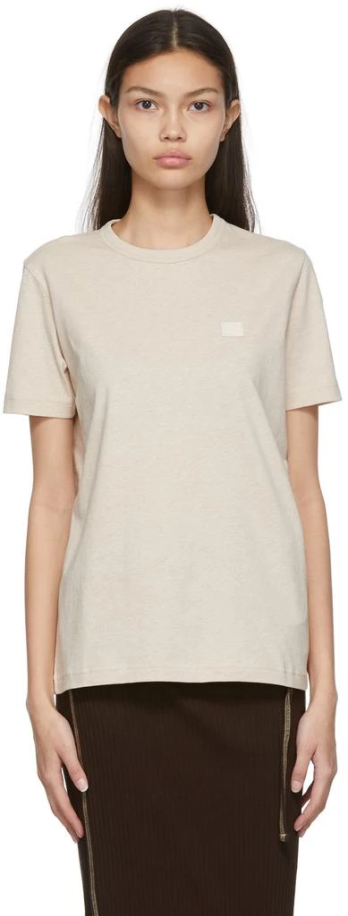 商品Acne Studios|Beige Lightweight T-Shirt,价格¥751,第1张图片