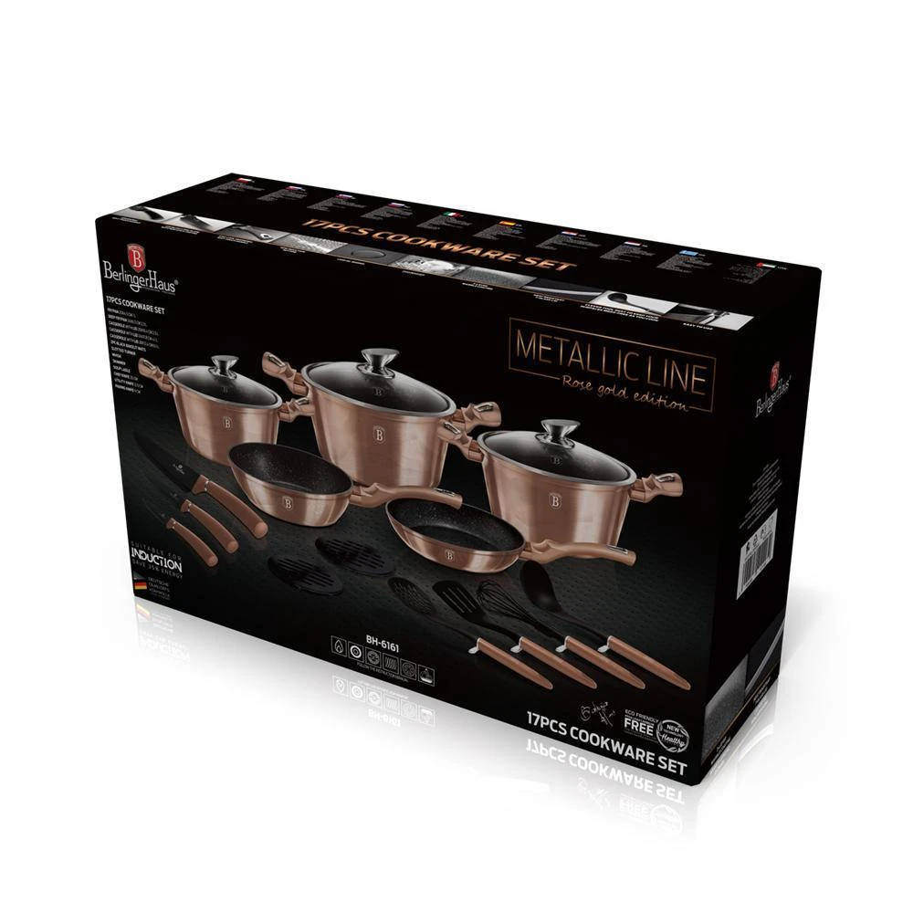 商品Berlinger Haus|17-Piece Kitchen Cookware Set,价格¥1343,第5张图片详细描述
