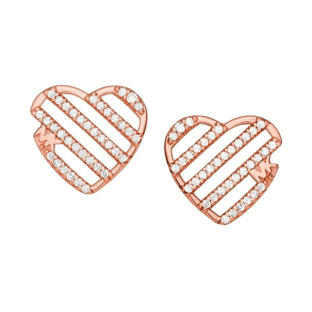 商品Michael Kors|Sterling Silver Open Heart Stud Earrings Available in Silver, 14K Rose-Gold Plated or 14K Gold Plated,价格¥652,第1张图片