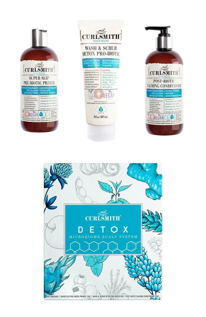 商品CURLSMITH|Detox Microbiome Scalp Hair Care Set,价格¥350,第1张图片