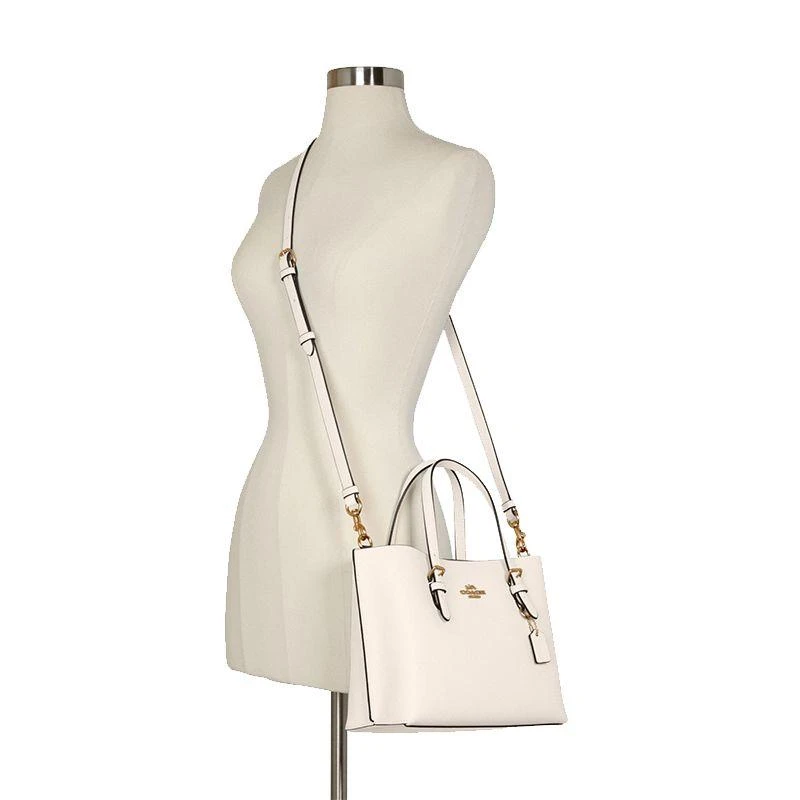 商品Coach|COACH 蔻驰  MOLLIE TOTE 25 黑色纯色小号托特包斜挎包 C4084,价格¥2726,第5张图片详细描述