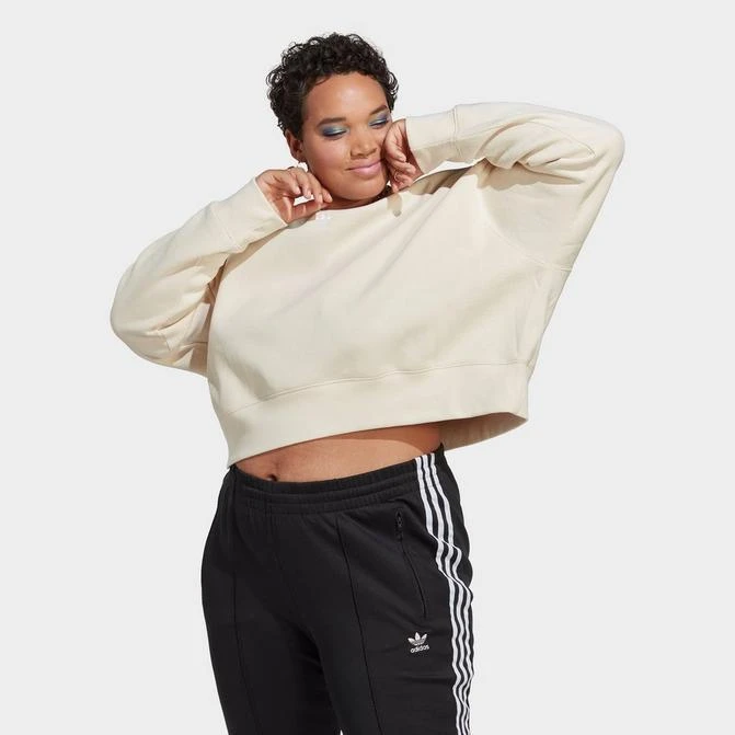 商品Adidas|Women's adidas Originals adicolor Essentials Crew Long Sleeve Sweatshirt (Plus Size),价格¥406,第1张图片