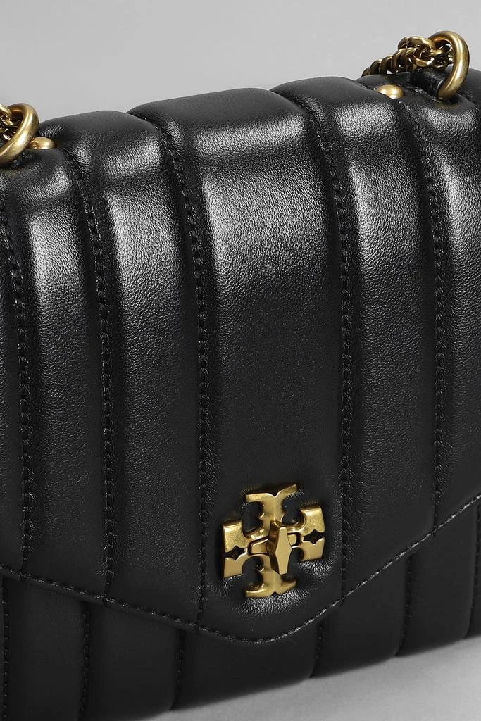 商品Tory Burch|Tory Burch Kira Square Shoulder Bag In Black Leather,价格¥3510,第4张图片详细描述