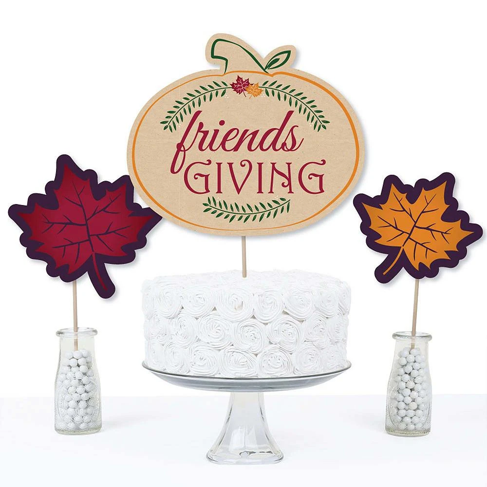 商品Big Dot of Happiness|Friends Thanksgiving Feast - Friendsgiving Centerpiece Table Toppers - 15 Ct,价格¥127,第2张图片详细描述