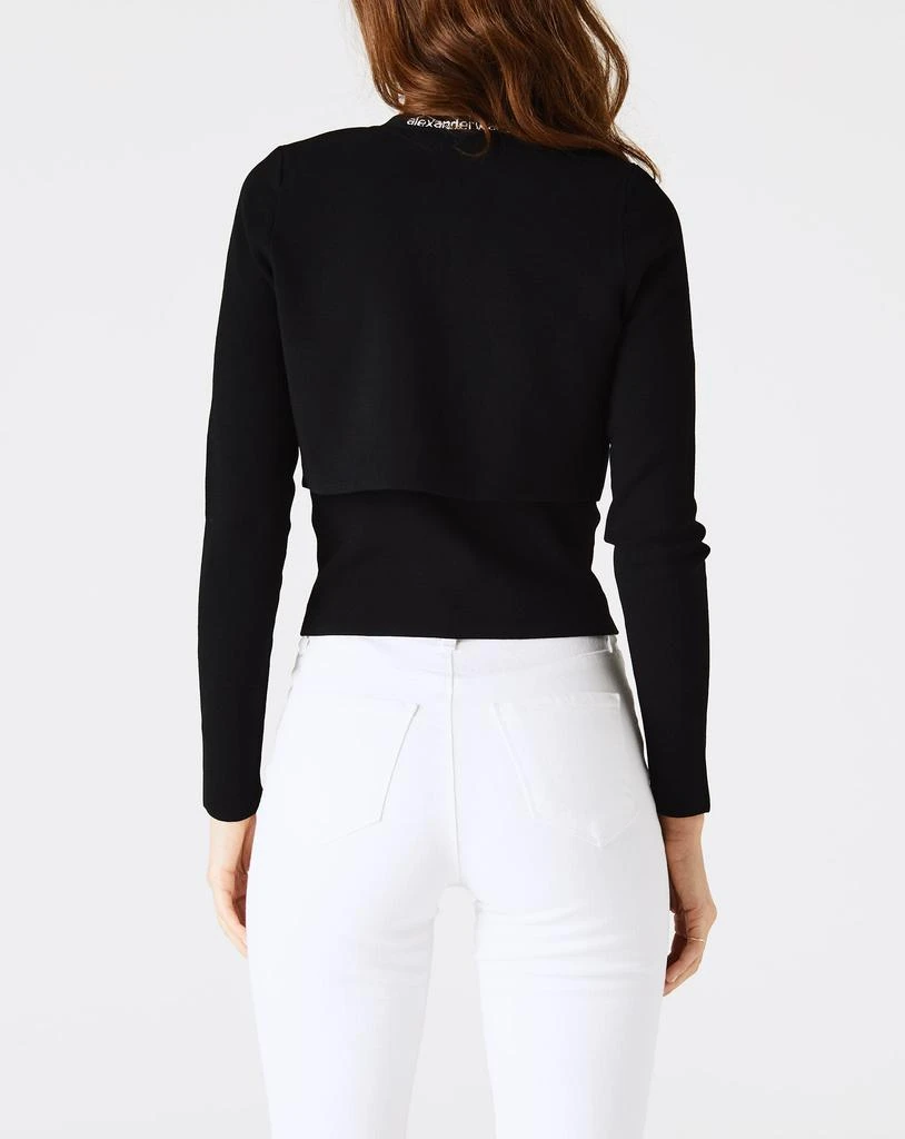 商品Alexander Wang|Women's Cropped Bodycon Cardigan,价格¥1732,第3张图片详细描述