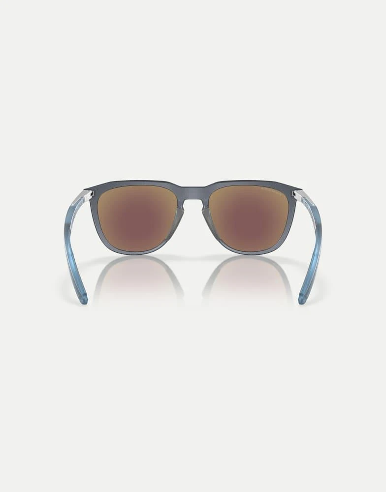 商品Oakley|Oakley Thurso re-discover collection square sunglasses with blue mirrored lens in blue steel,价格¥1881,第3张图片详细描述