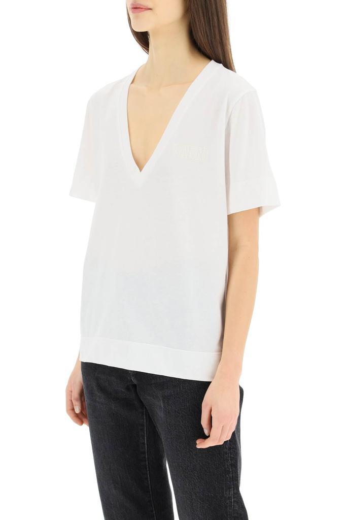 商品Ganni|Ganni v-neck t-shirt,价格¥437,第6张图片详细描述