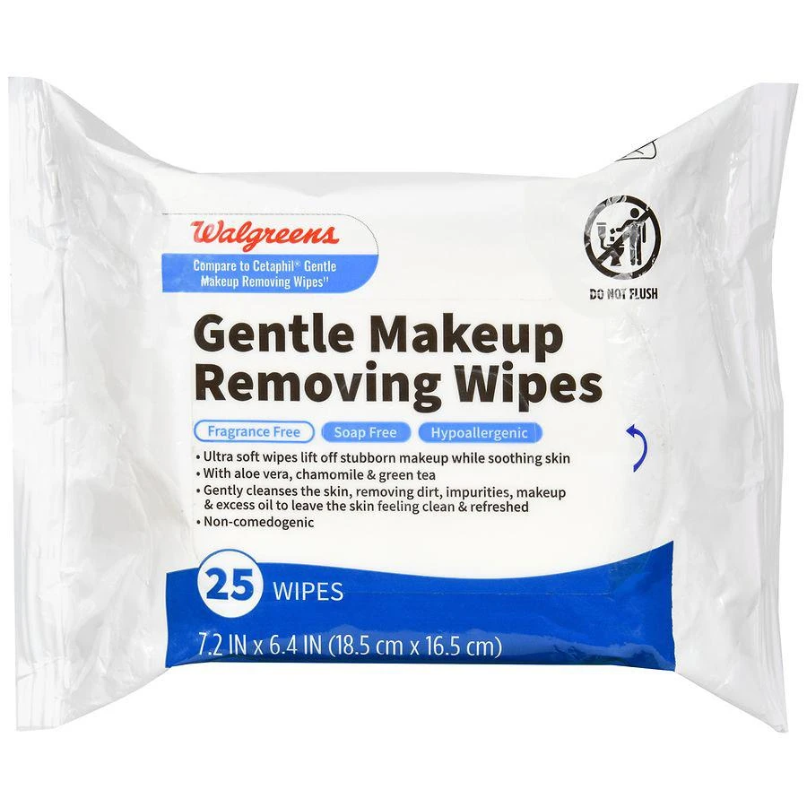 商品Walgreens|Gentle Makeup Removing Wipes Fragrance Free,价格¥65,第2张图片详细描述