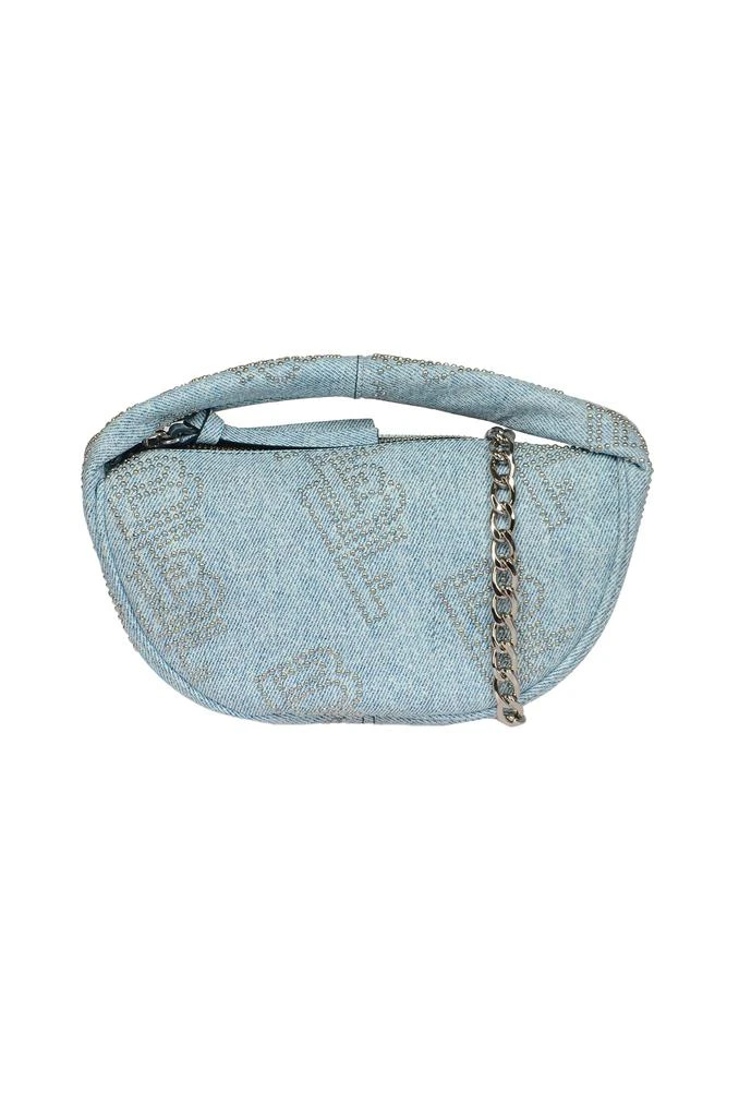 商品by FAR|Denim Studded Shoulder Bag,价格¥2062,第1张图片