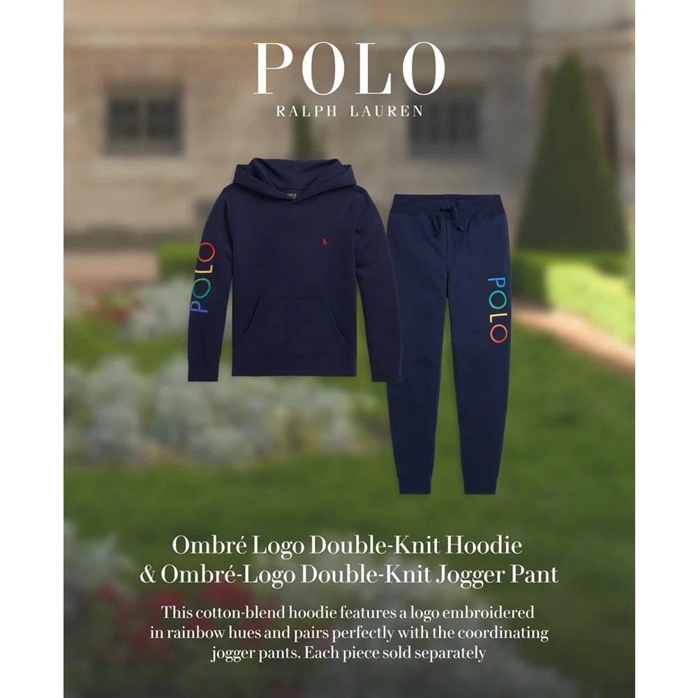 商品Ralph Lauren|Toddler and Little Boys Ombre Logo Double-Knit Hoodie,价格¥228,第3张图片详细描述