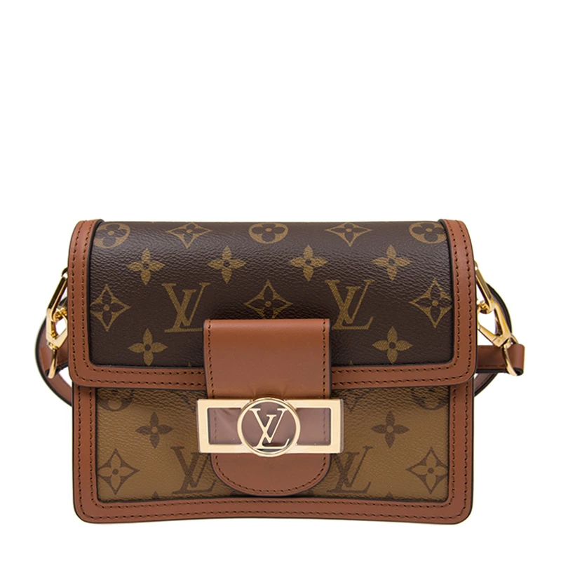 商品[国内直发] Louis Vuitton|【专柜直采】Louis Vuitton 路易 威登  女士皮革啡色手袋MINI DAUPHINE M44580,价格¥29422,第1张图片