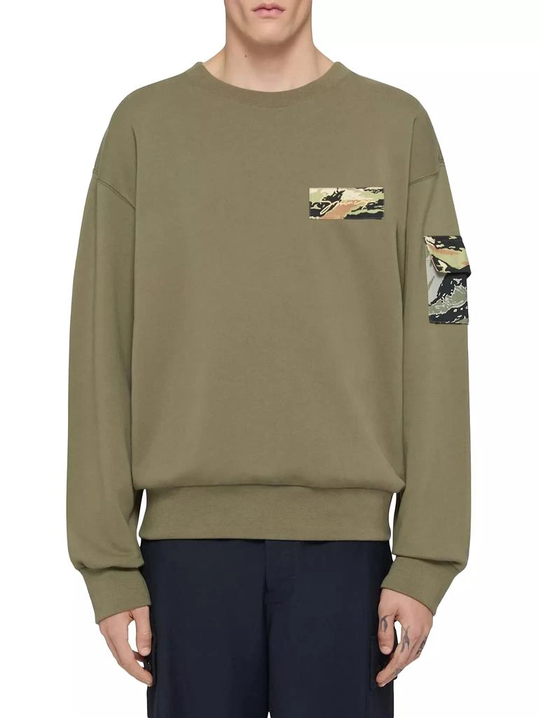 商品Givenchy|Sweatshirt in Fleece with Camo Patches,价格¥3525,第3张图片详细描述