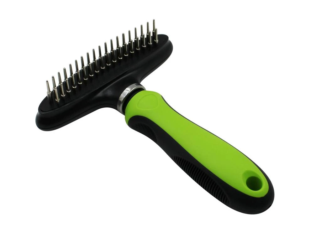 商品Pet Life|Flex Series Dual-Row Grooming Rake Pet Comb,价格¥151,第2张图片详细描述