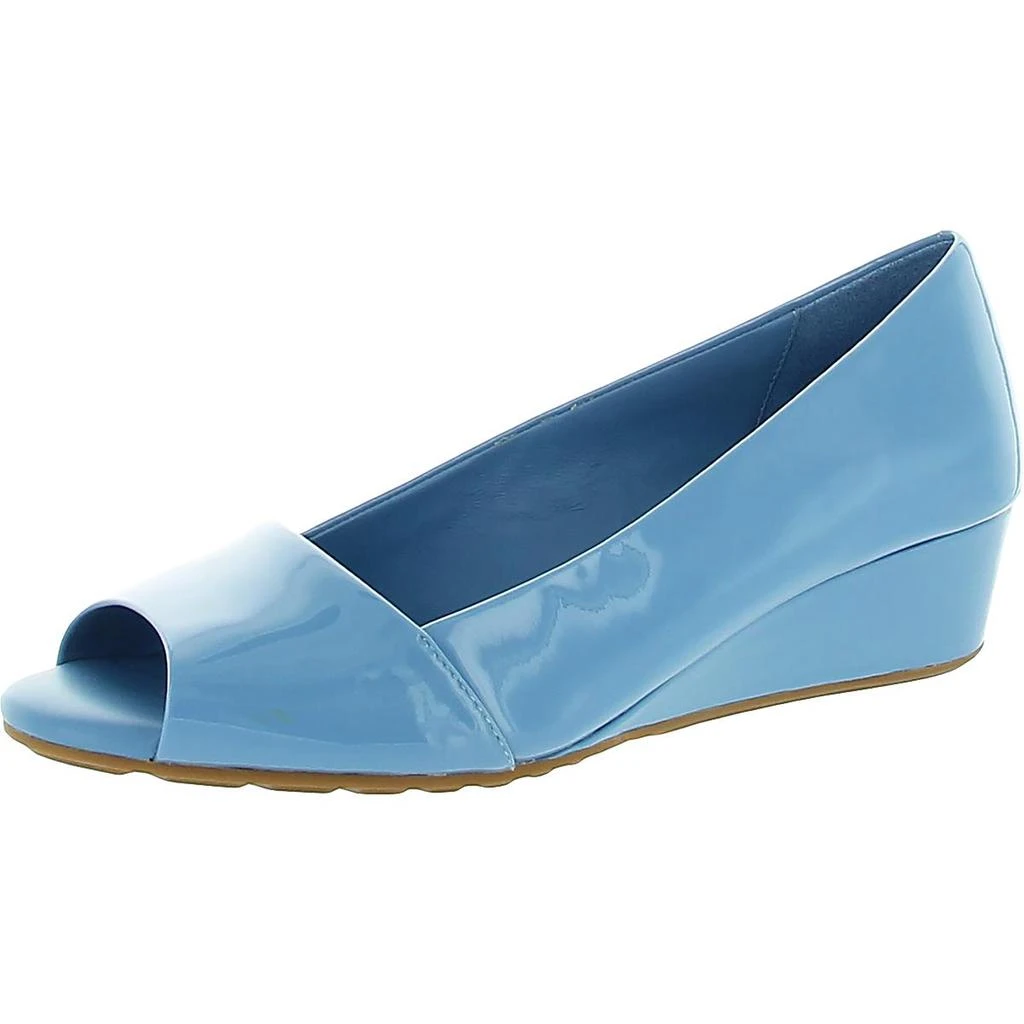 商品Cole Haan|Cole Haan Kinslee Patent Leather Peep Toe Wedge Pumps,价格¥155,第1张图片