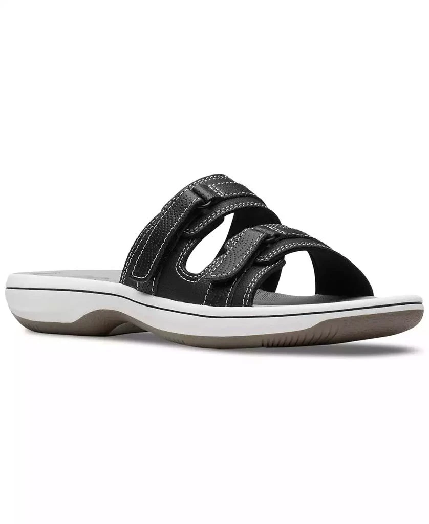 商品Clarks|Women's Cloudsteppers Breeze Piper Comfort Slide Sandals,价格¥271,第1张图片