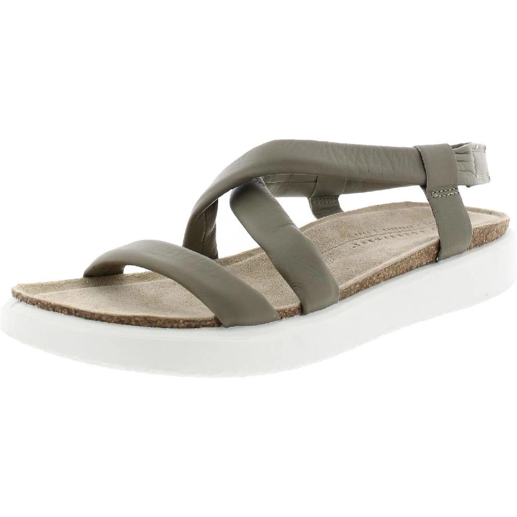商品ECCO|ECCO Womens Corksphere Leather Open To Footbed Sandals,价格¥246,第2张图片详细描述