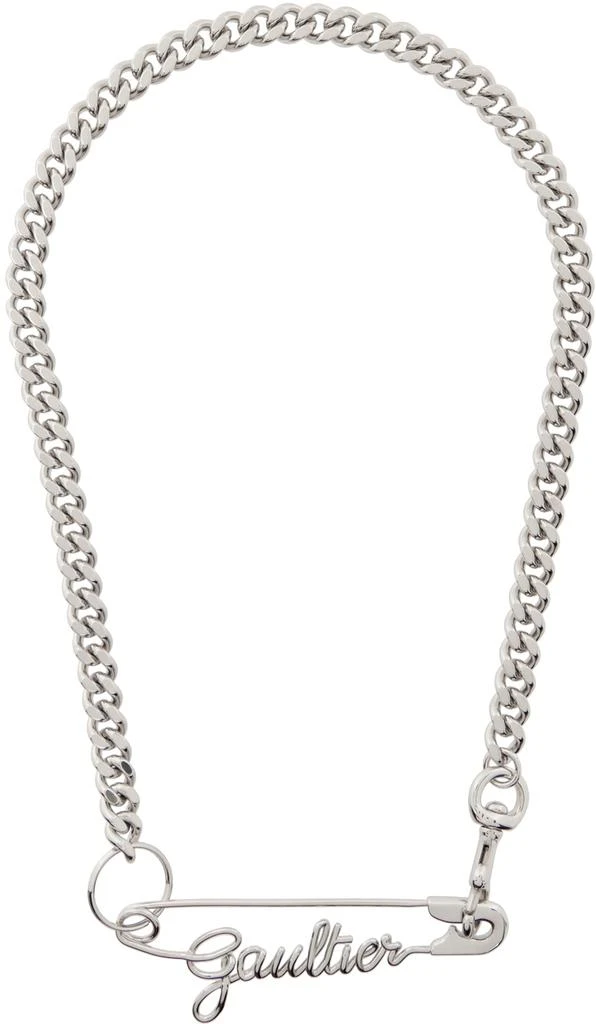 商品Jean Paul Gaultier|Silver 'The Gaultier Safety Pin' Necklace,价格¥2029,第1张图片