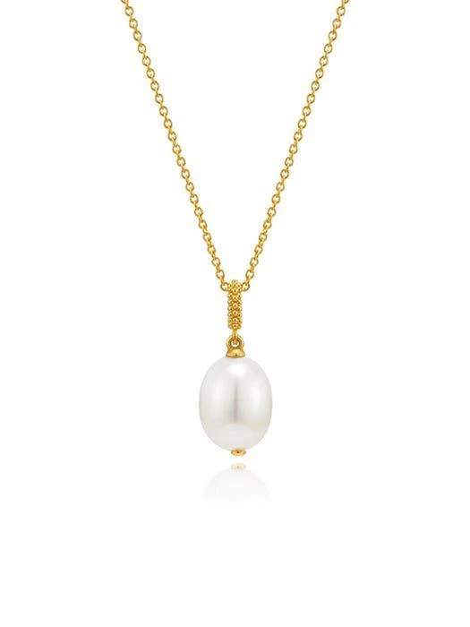 商品hyeres-lor|Noi You 14K Goutte Link Pearl Necklace S,价格¥2172,第1张图片