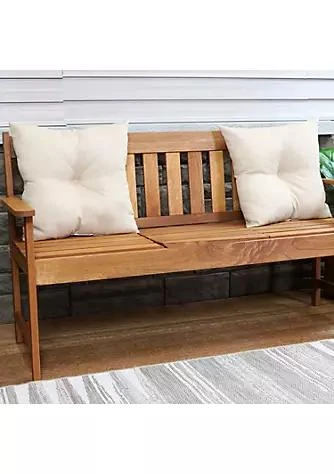 商品Sunnydaze Decor|Decor Sunnydaze 2 Outdoor Tufted Back Cushions   19 X 19 Inch   Beige,价格¥311,第1张图片