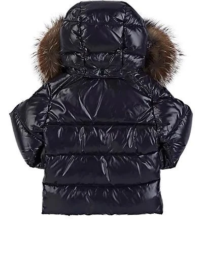商品Moncler|婴儿毛皮修身羽绒连帽外套,价格¥3669,第2张图片详细描述
