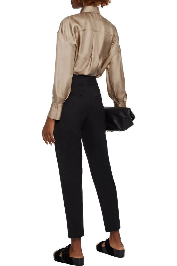 商品Brunello Cucinelli|Bead-embellished silk-satin twill shirt,价格¥5699,第1张图片