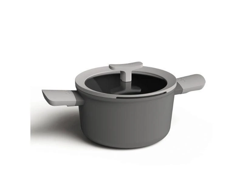 商品BergHOFF|BergHOFF Leo 8" Non-Stick Covered Casserole, 3.3 Qt, Grey,价格¥712,第1张图片