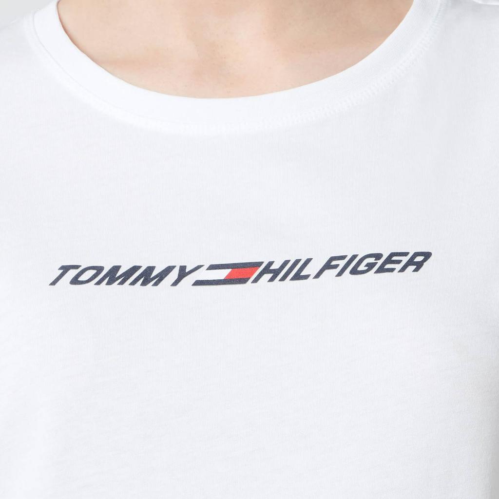 商品Tommy Hilfiger|Tommy Sport Women's Regular Crew Neck Graphic T-Shirt - Th Optic White,价格¥149,第6张图片详细描述
