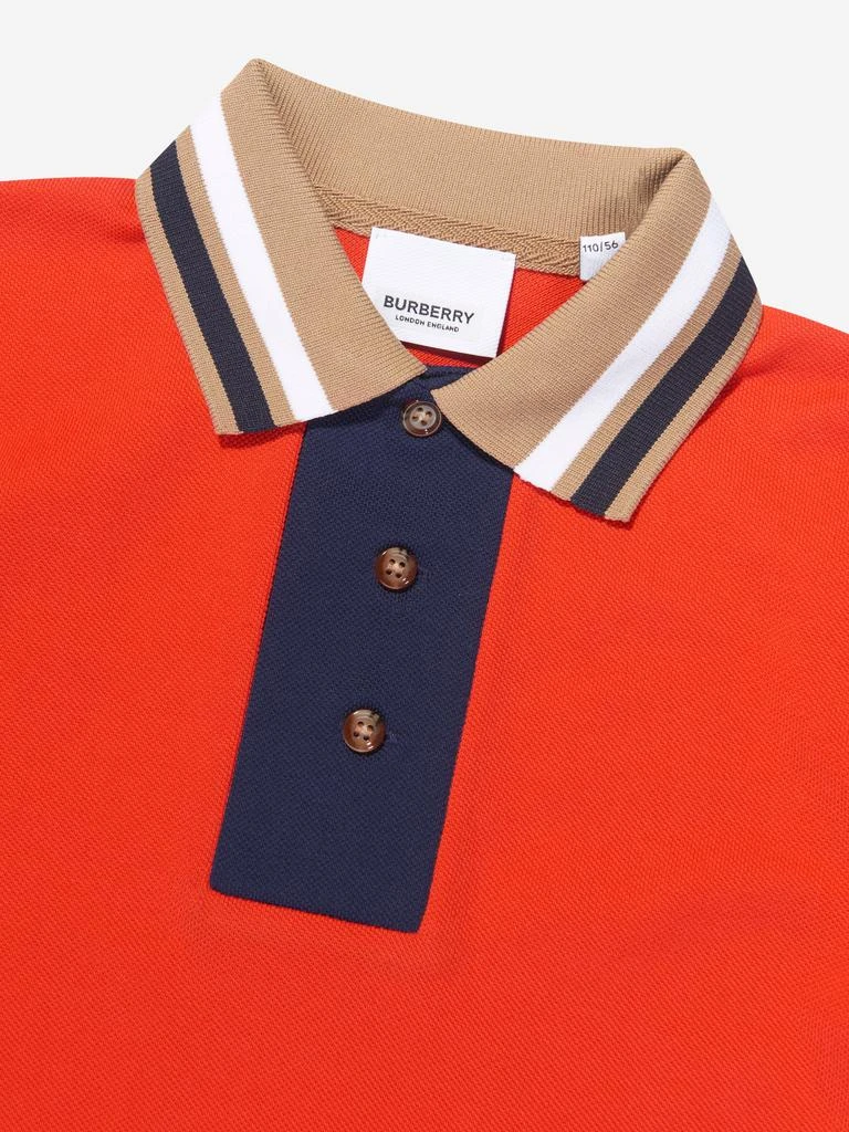 商品Burberry|Boys Douglas College Polo Shirt in Red,价格¥1947,第3张图片详细描述
